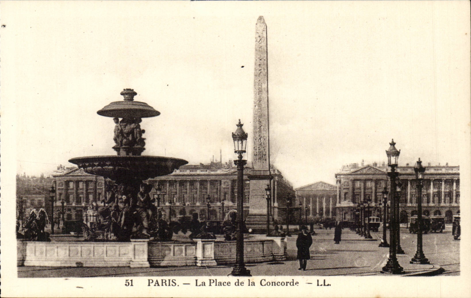 Paris - 8 - La Place de la Concorde CPA 