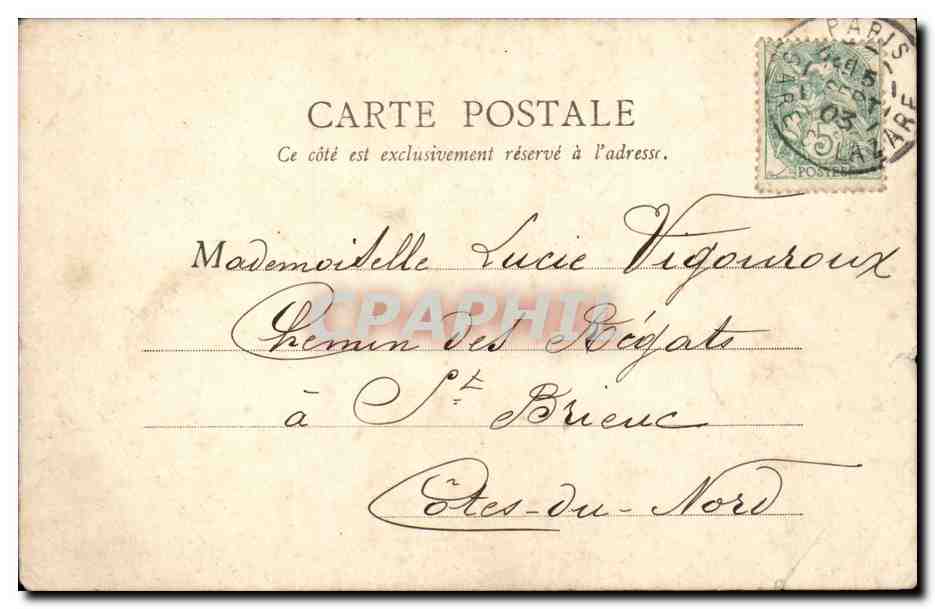 Paris - 9 - Avenue de l'Opera - CPA  — Rückseite