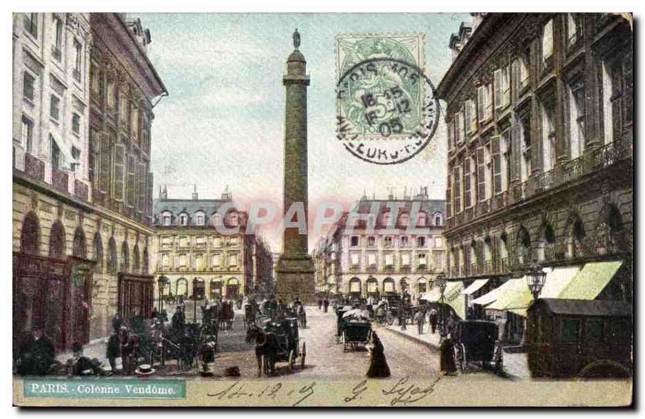Paris - 1 Colonne Vendome - CPA 