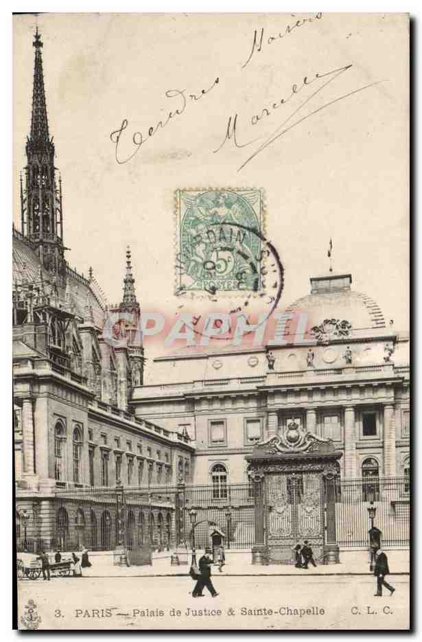 Paris - 1 Palais de Justice et Ste Chapelle - CPA 