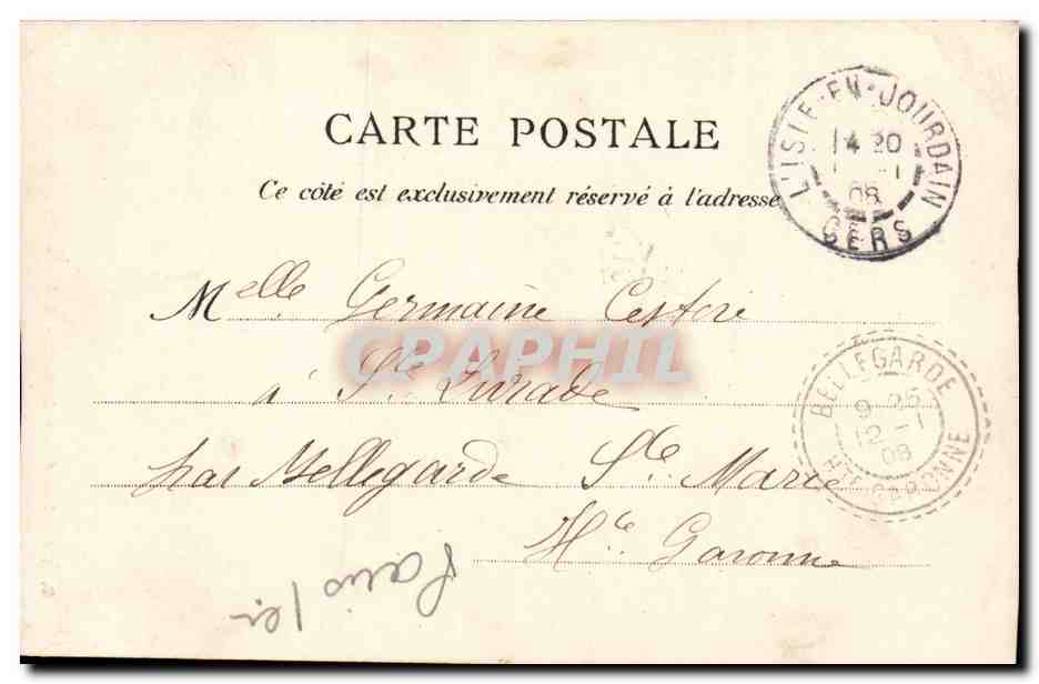 Paris - 1 Palais de Justice et Ste Chapelle - CPA  — Verso