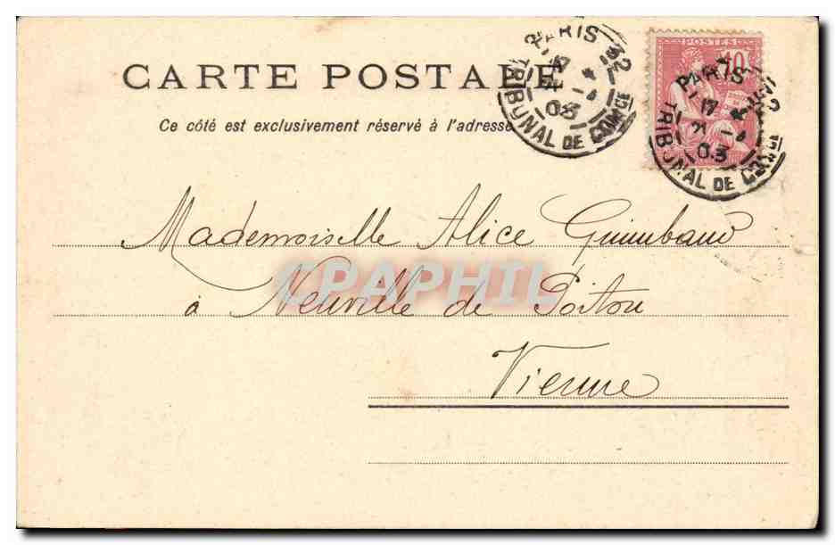 Parijs - Jardin des Plantes. De Otaria — Uitgave Louis Burgy N°5514 — Achterkant