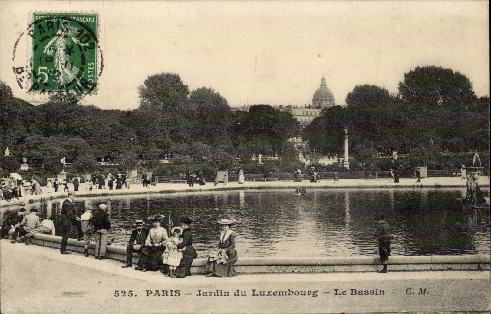 Paris - 6 - Jardin du Luxembourg - Le Bassin - enfant - CPA 