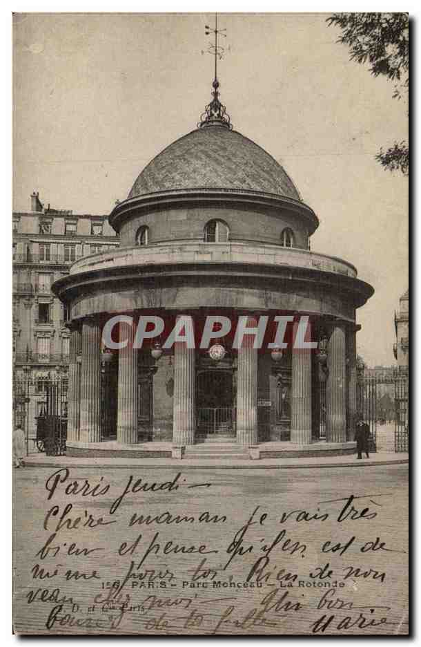 Paris - 8 - Parc Monceau - La Rotonde CPA 