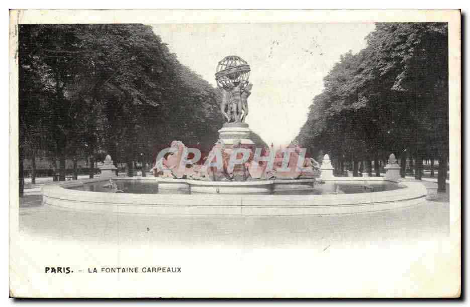 Paris - 6 - La Fontaine carpeaux - Jardin du Luxembourg CPA 