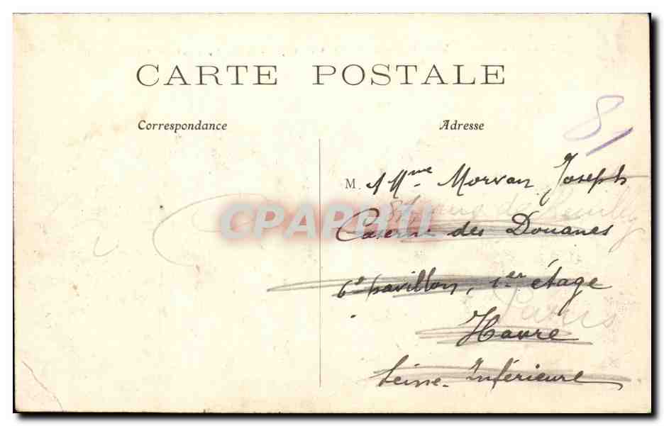 Paris - 8 - Vue Generale des Champs Elysees vers la Concorde CPA  — Verso