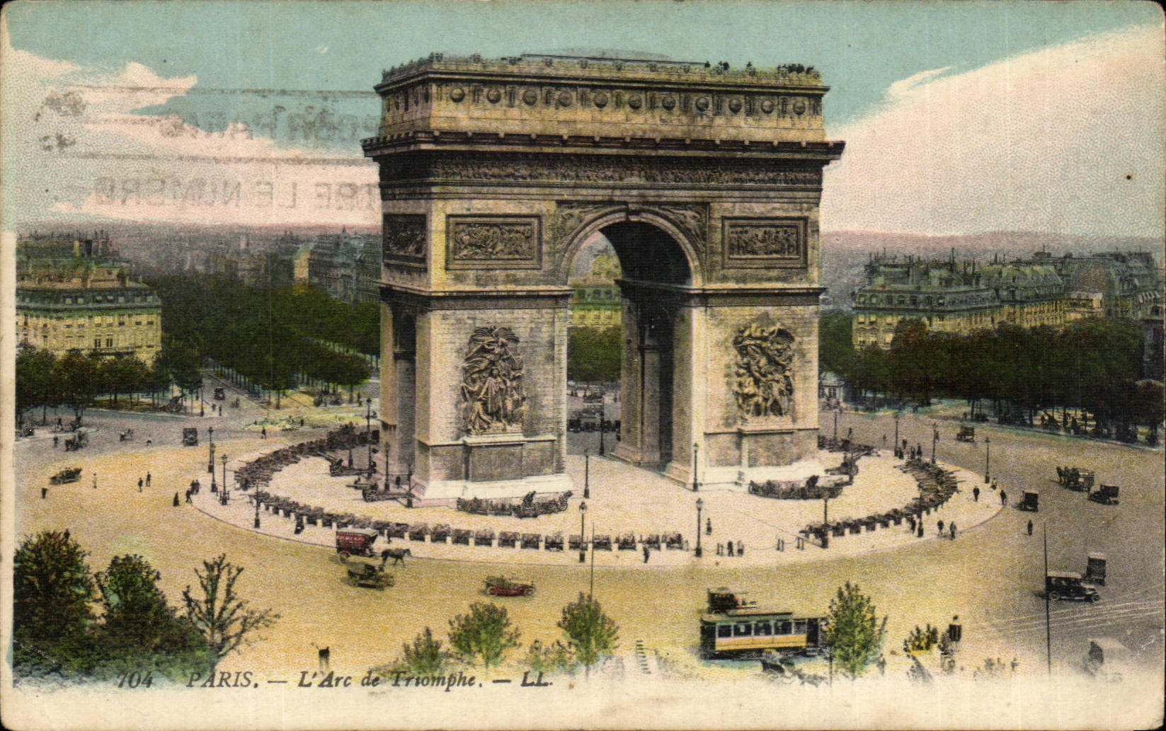 Paris - 8 - L'Arc de Triomphe CPA 