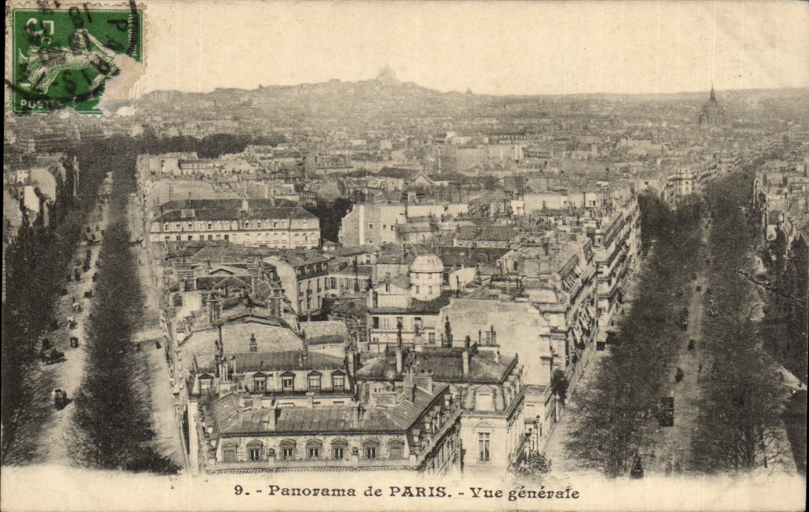 Paris - Panorama de Paris - Vue Generale CPA 