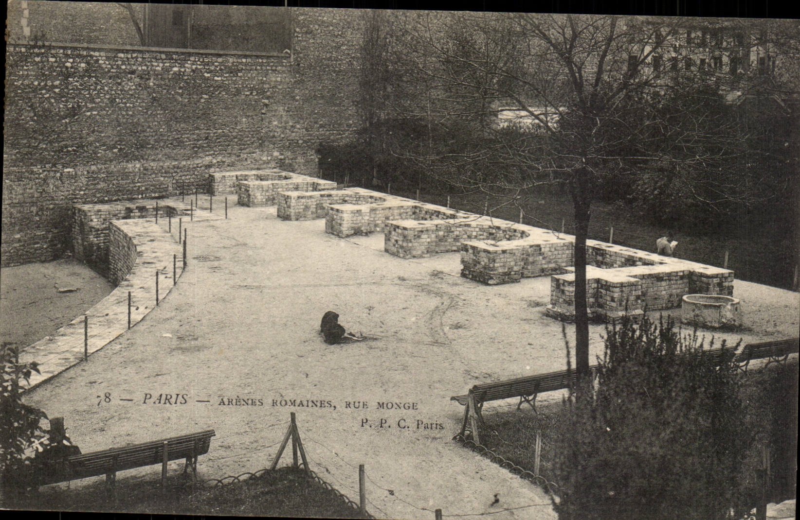 Paris - 5 - Rue Monge - Arenes Romains CPA - 