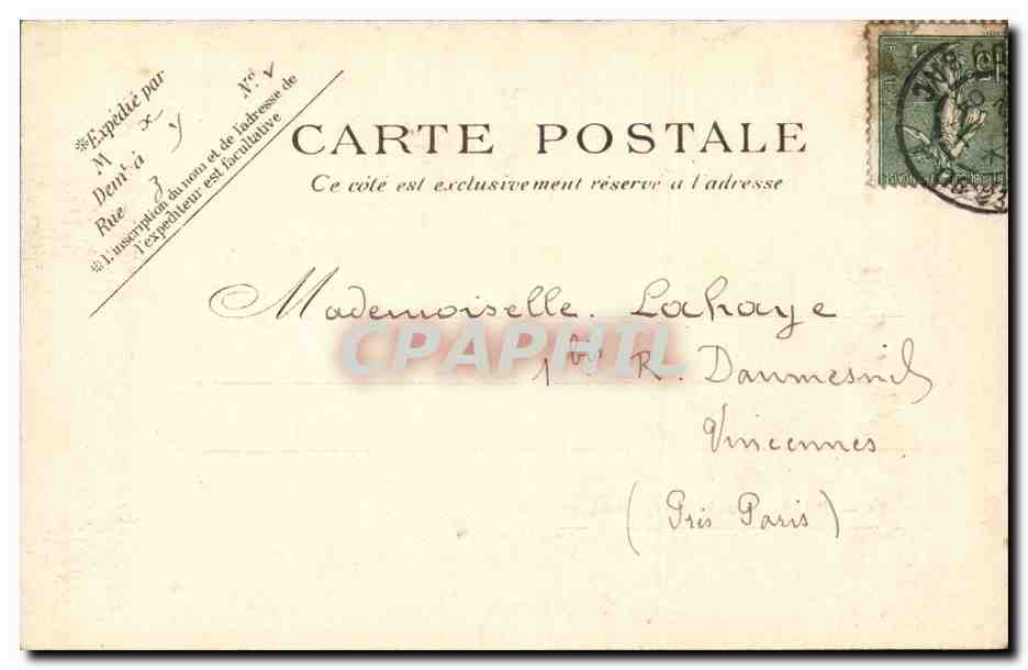 Paris - 5 - Rue Monge - Arenes Romains CPA -  — Rückseite