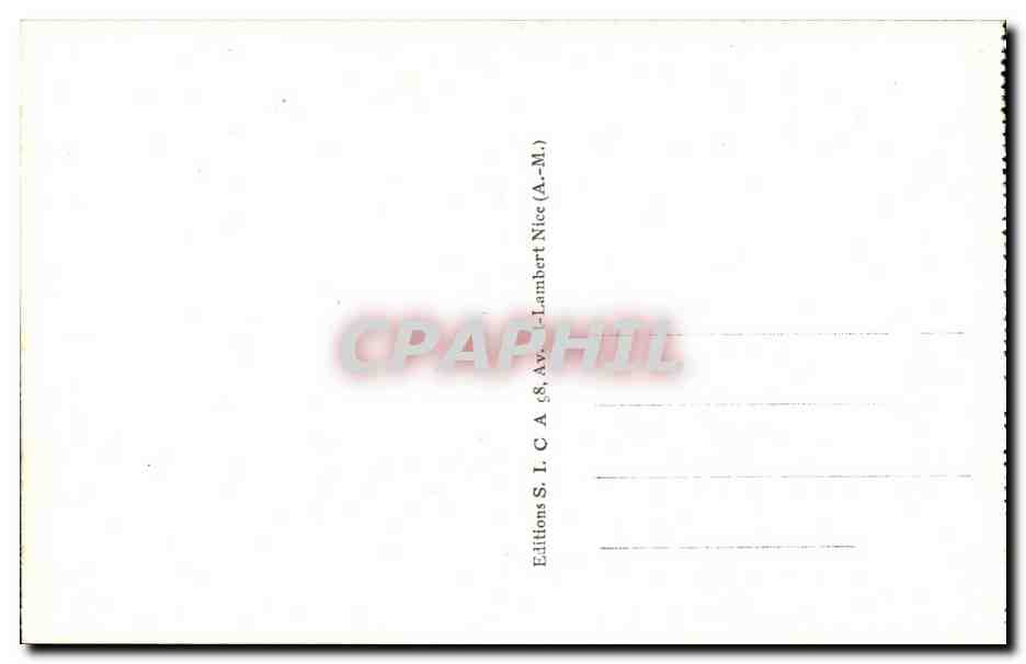 Nice - Vue Generale - L'Entree du Port - CPA  — Verso