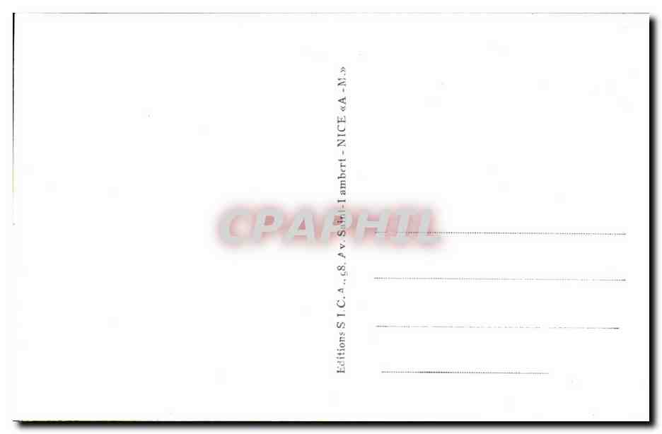 Nice - Les Jardins Albert I - Le casino et la Jetee - CPA  — Rückseite
