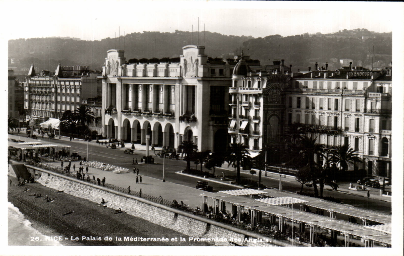Nice - Le Palais de la Mediterranes et la Promenade des Anglais - CPA 