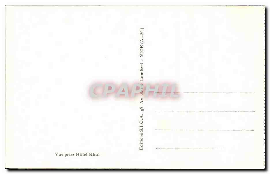 Nice - La Promenade des Anglais - CPA  — Rückseite