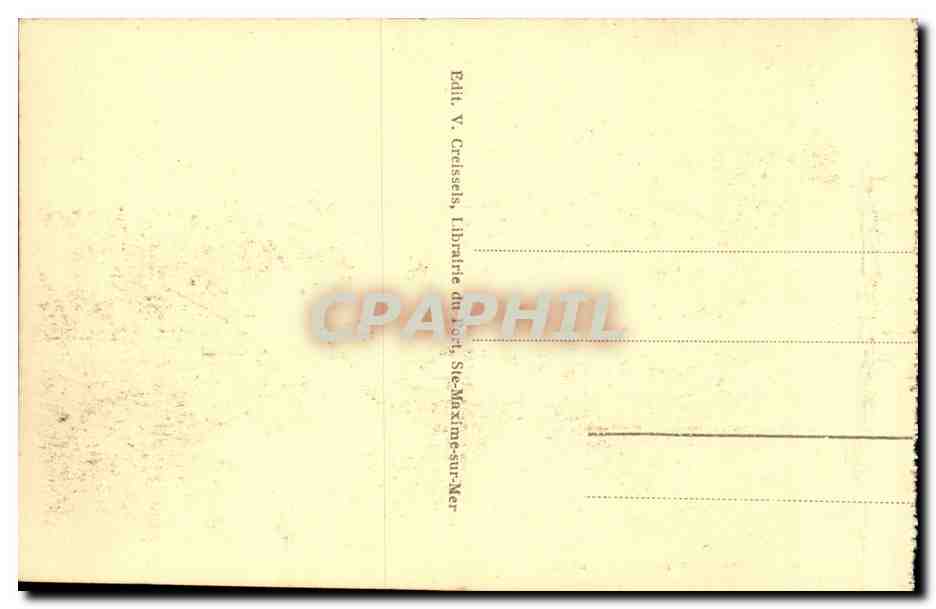 Ste Maxime sur Mer - La Chaine de Maures - Pecheur - Fisherman - CPA  — Back