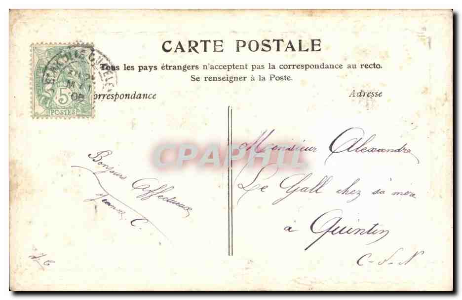 Fantaisie - Enfants - Fille - Beautiful little girl clutching roses - CPA -  — Verso