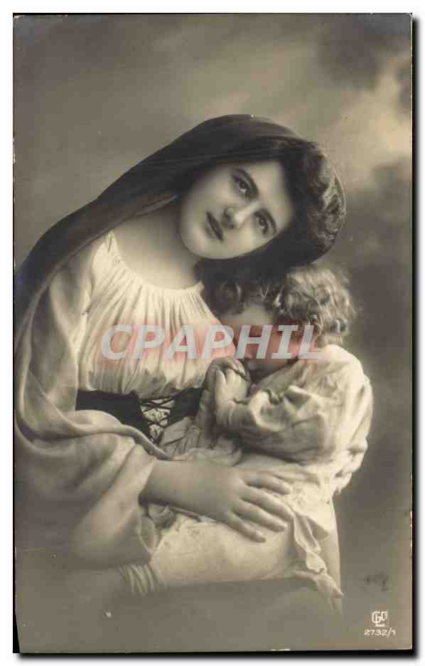 Vierge à l'Enfant — photographie de studio — éditeur GF, n° R732/1