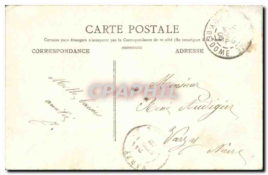Femme en robe rose avec cage à oiseaux — scène forestière — Lengorme & Léonard, n° 2 — Verso