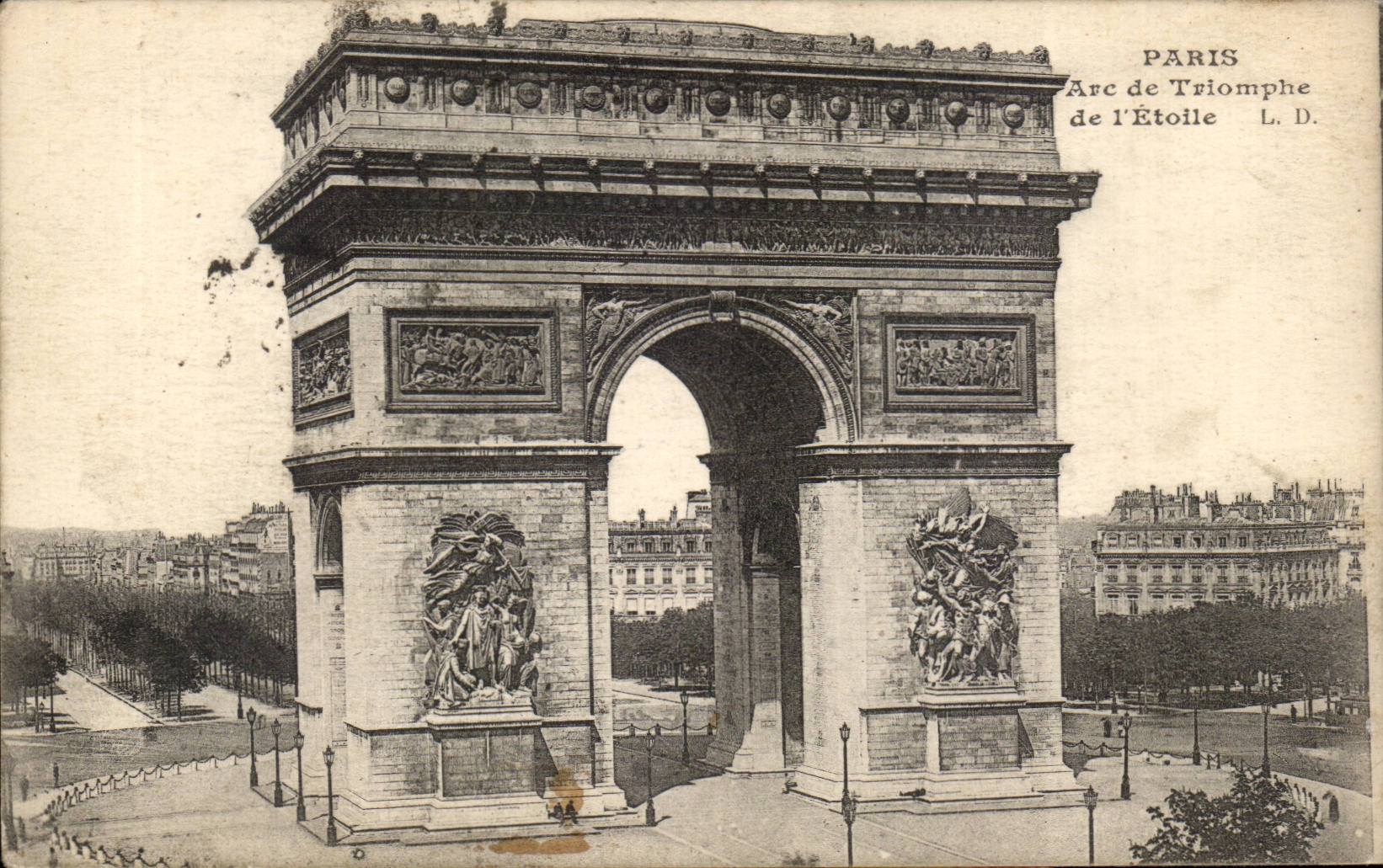 Paris - 8 - L'Arc de Triomphe de l'Etoile I - CPA 