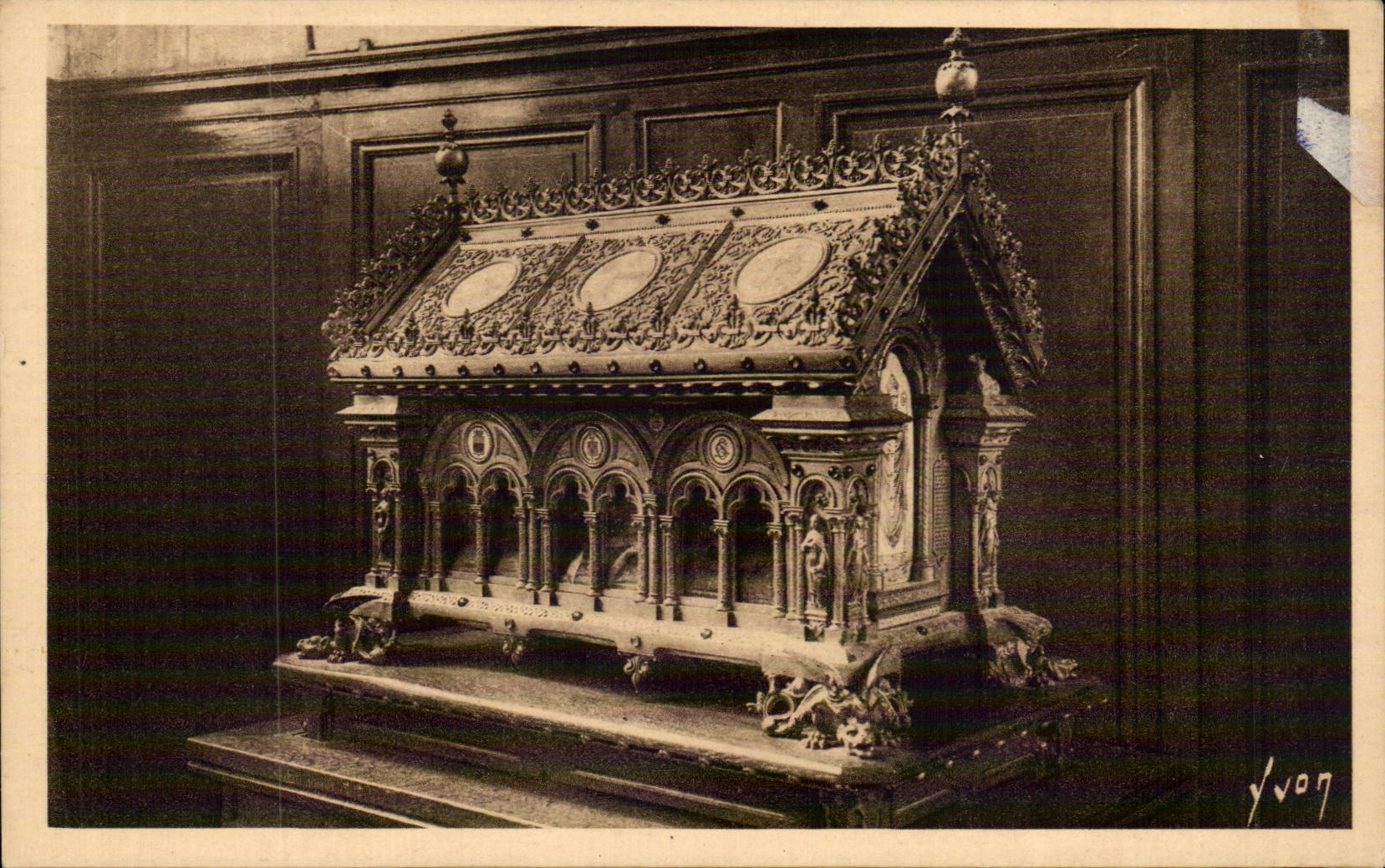 Paris - 5 - Eglise St Etienne du Mont La chasse de Sainte Genevieve - CPA 