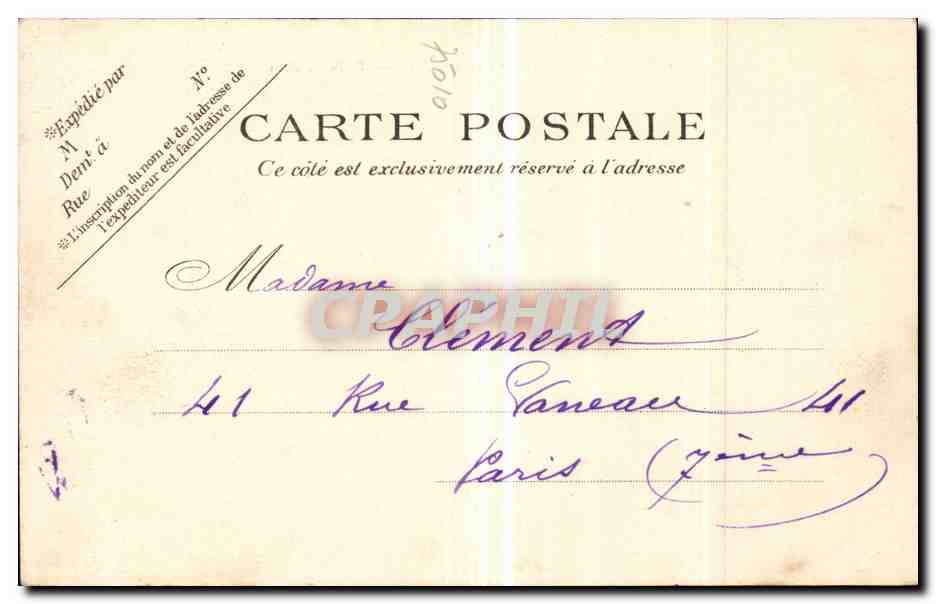 Paris - 10 - La Gare de L'Est - CPA  — Verso