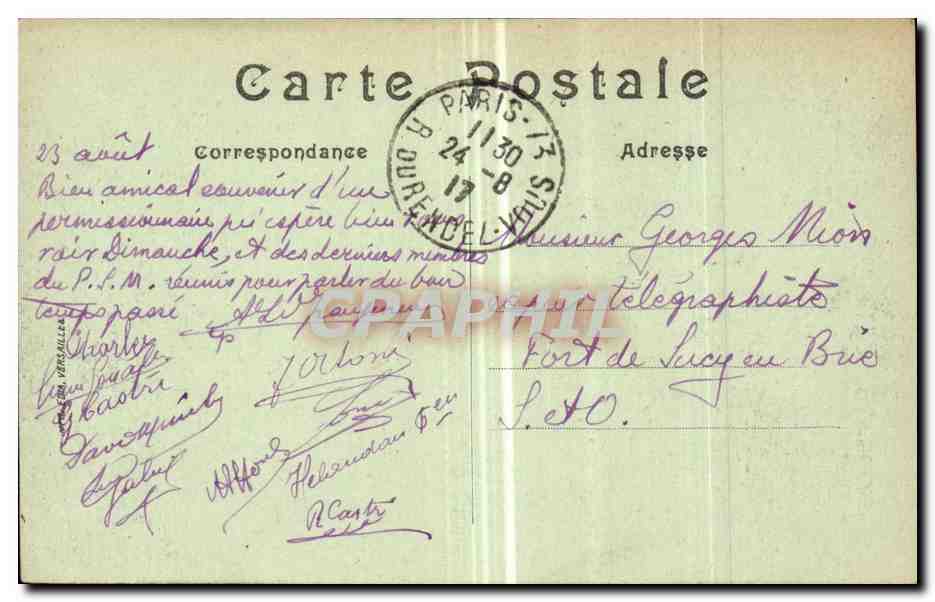 Paris - 12 - Gare de Lyon - CPA  — Rückseite