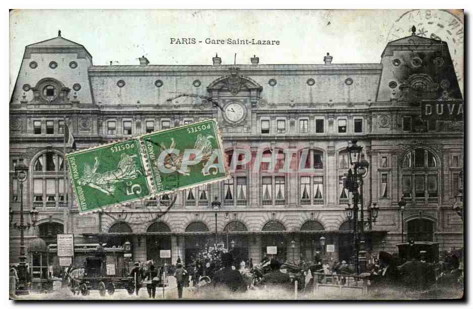 Paris - 8 - Gare St Lazare - CPA 