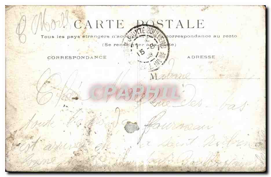 Paris - 8 - Gare St Lazare - CPA  — Verso