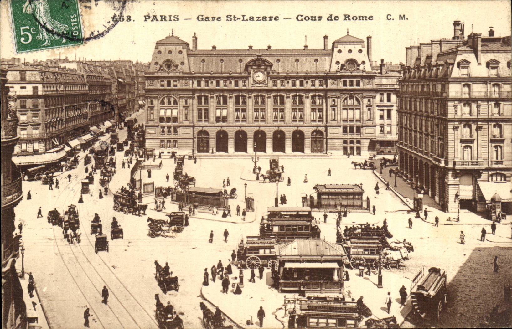 Paris — Gare St-Lazare — Cours de Rome — C.M. n° 153