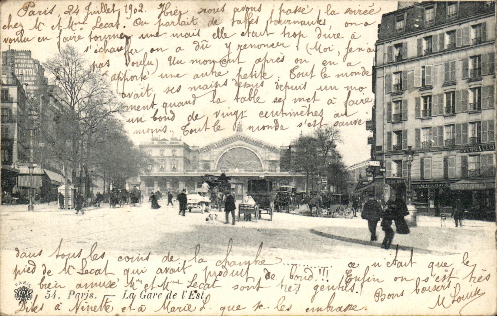 Paris - 10 - Gare de L'Est - CPA 