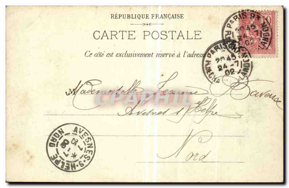 Paris - 10 - Gare de L'Est - CPA  — Rückseite