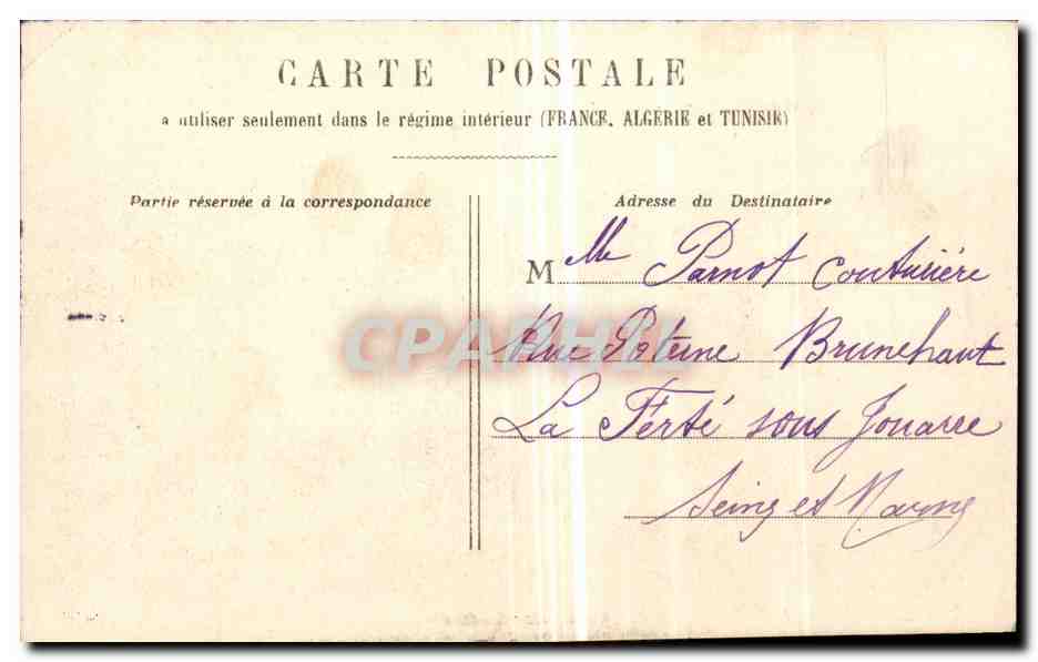 Bahnhof Saint-Lazare — Paris — Verlag H.L., Seriennummer nicht sichtbar — Rückseite