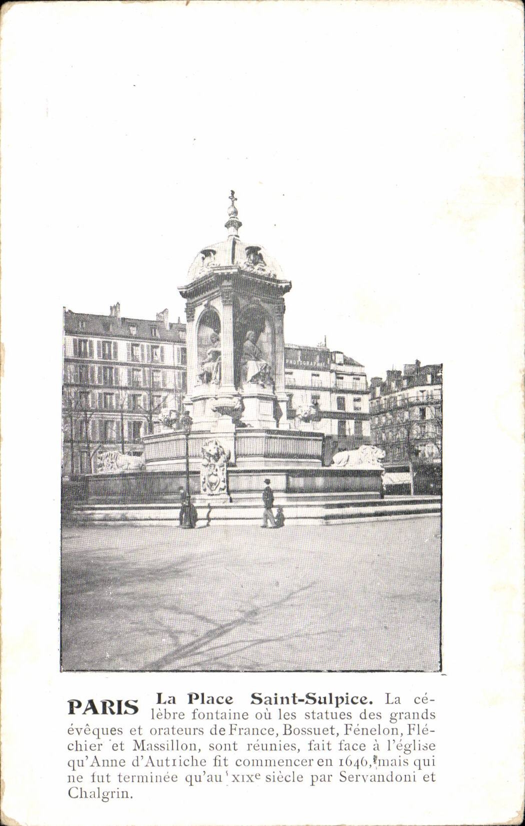 Paris - 5 - Place Saint-Sulpice- CPA 