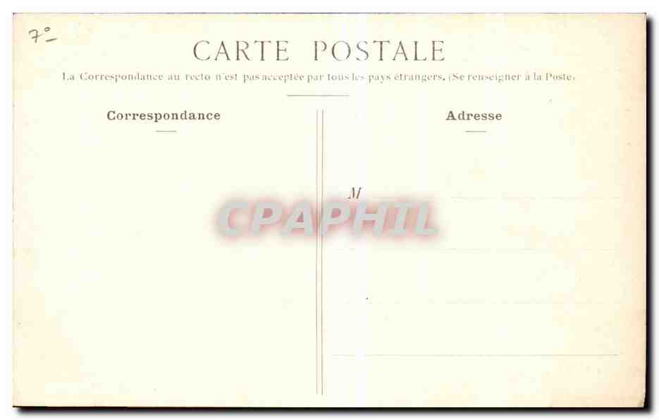 Paris - 1 - Chambre des Deputes - CPA  — Rückseite