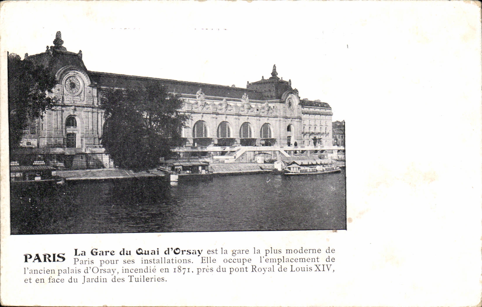 Paris - 7 - La Gare du Quai d'Orsay - CPA 