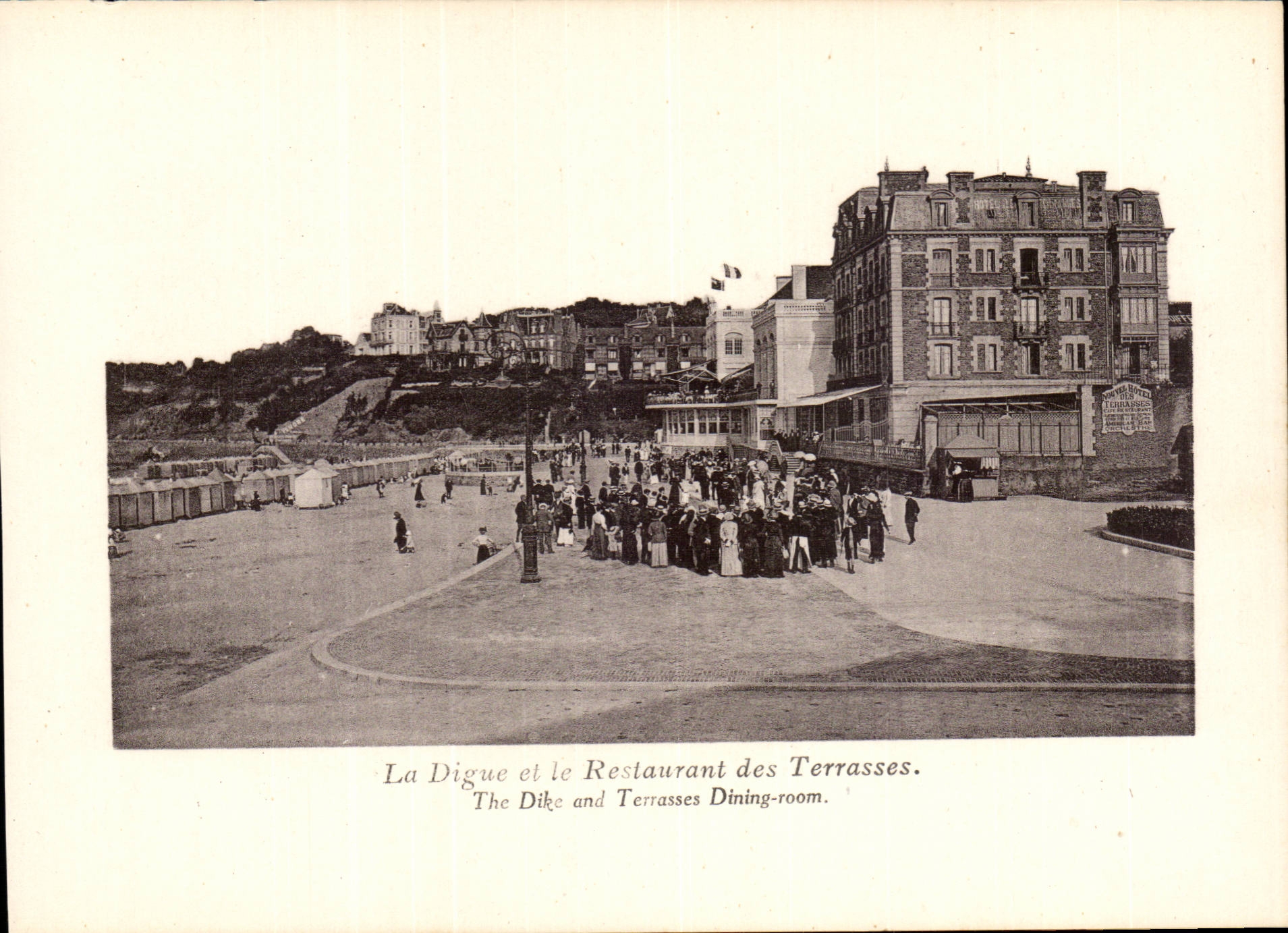 Dinard CPA la digue et le restaurant des terrasses