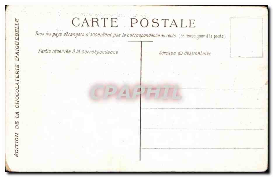Bateau à voile — scène portuaire — Édition de la Chocolaterie d'Aigüebelle — Reverso