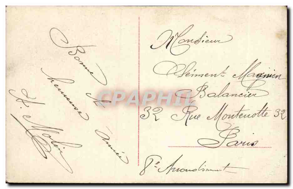 Fantaisie - Enfants - Little Girl with womans updo - - CPA  — Rückseite