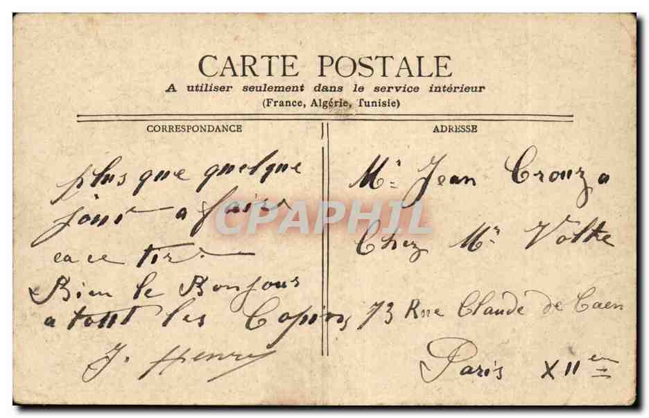 Fantaisie - Homme - Smiling Man - CPA  — Rückseite