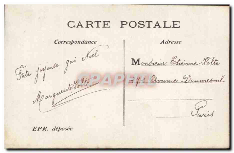 Fantaisie - Enfant - barefoot girl with little drum - CPA  — Rückseite