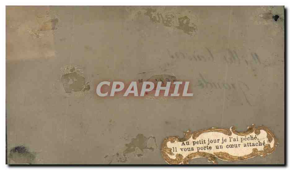 CPA Fantaisie (carte translucide) — Rückseite