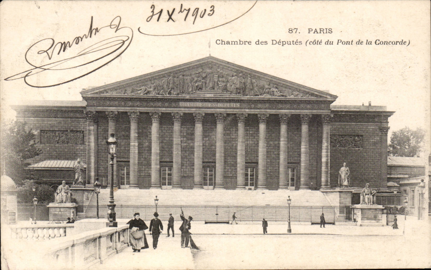 Paris - 1 - Chambre des Deputes CPA 
