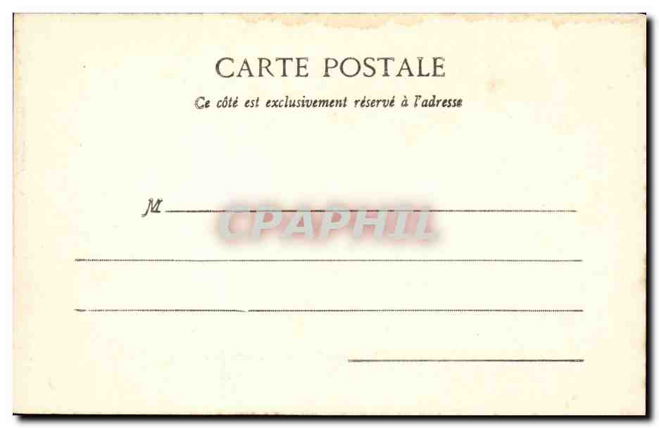 Paris - 1 - Ministere des Finances - Rue de Rivoli CPA  — Verso