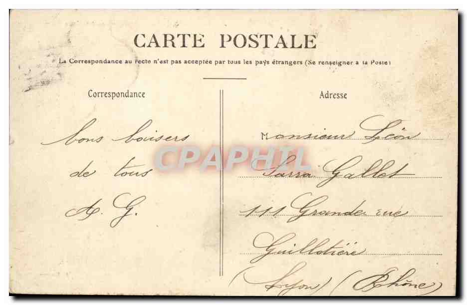 Paris - 6 - Jardin du Luxembourg - Vue Artistique CPA  — Rückseite