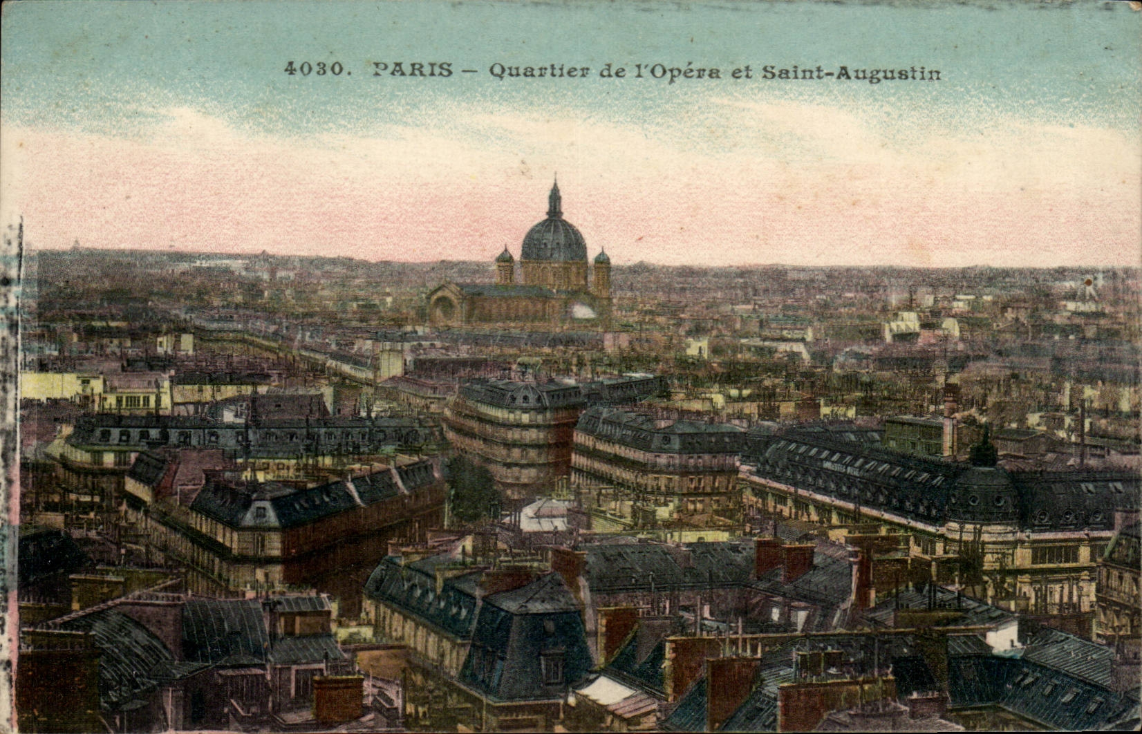 Paris - 8 - Quartier de l'Opera et Eglise Saint Augustin CPA 