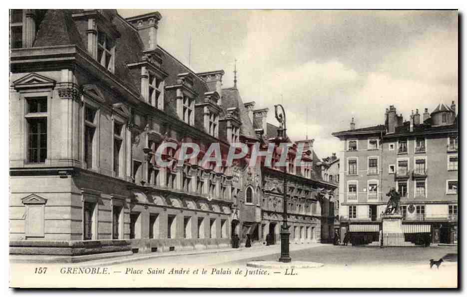 Grenoble - Place Saint Andre et le Palais de Justice - CPA 