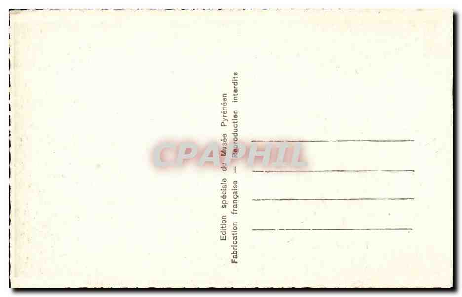 Lourdes - Le Chateau Fort - Musee Pyreneen - Salle de l'Ameublement - CPA  — Verso