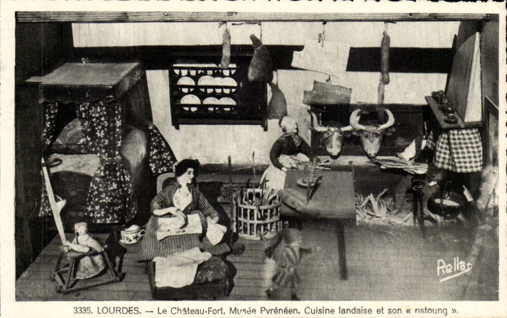 Lourdes - Le Chateau Fort - Musee Pyreneen - Cuisine landaise - CPA 
