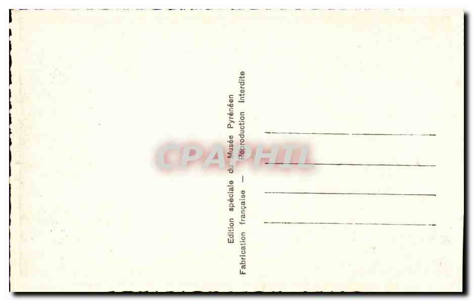 Lourdes - Le Chateau Fort - Musee Pyreneen - Salle du filage et du Tissage - CPA  — Verso