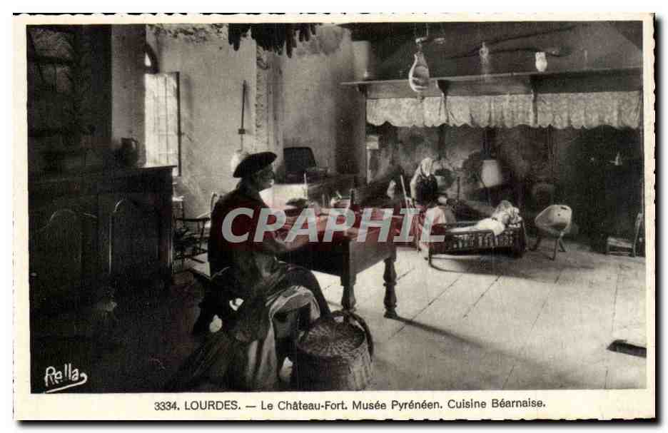 Lourdes - Le Chateau Fort - Musee Pyreneen - Cuisine Bearnaise - CPA 